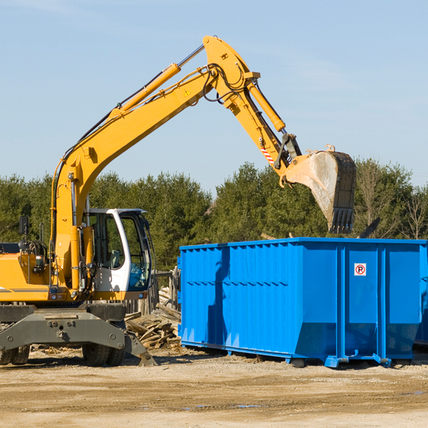 what size residential dumpster rentals are available in Skelton West Virginia